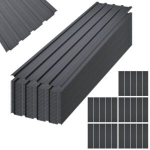 Black Galvanized Metal Roof Panels